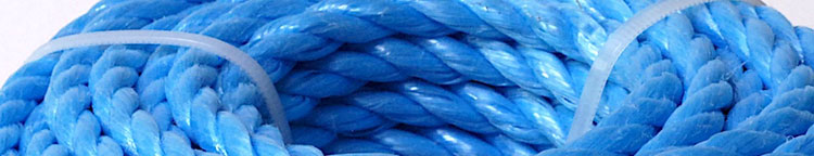blue poly rope manufactured